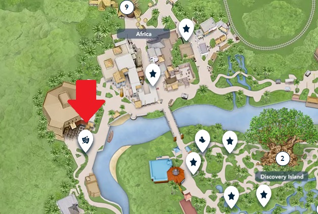 Disney's animal kingdom map.