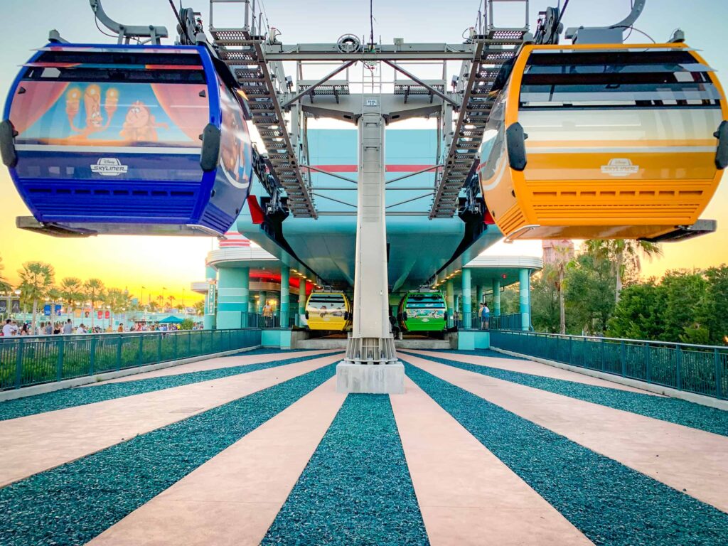 park hopping in disney world with the skyliner