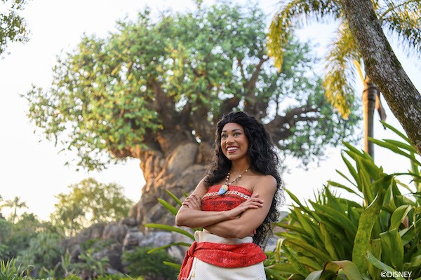 Meet Princess Moana in Animal Kingdom in Disney World