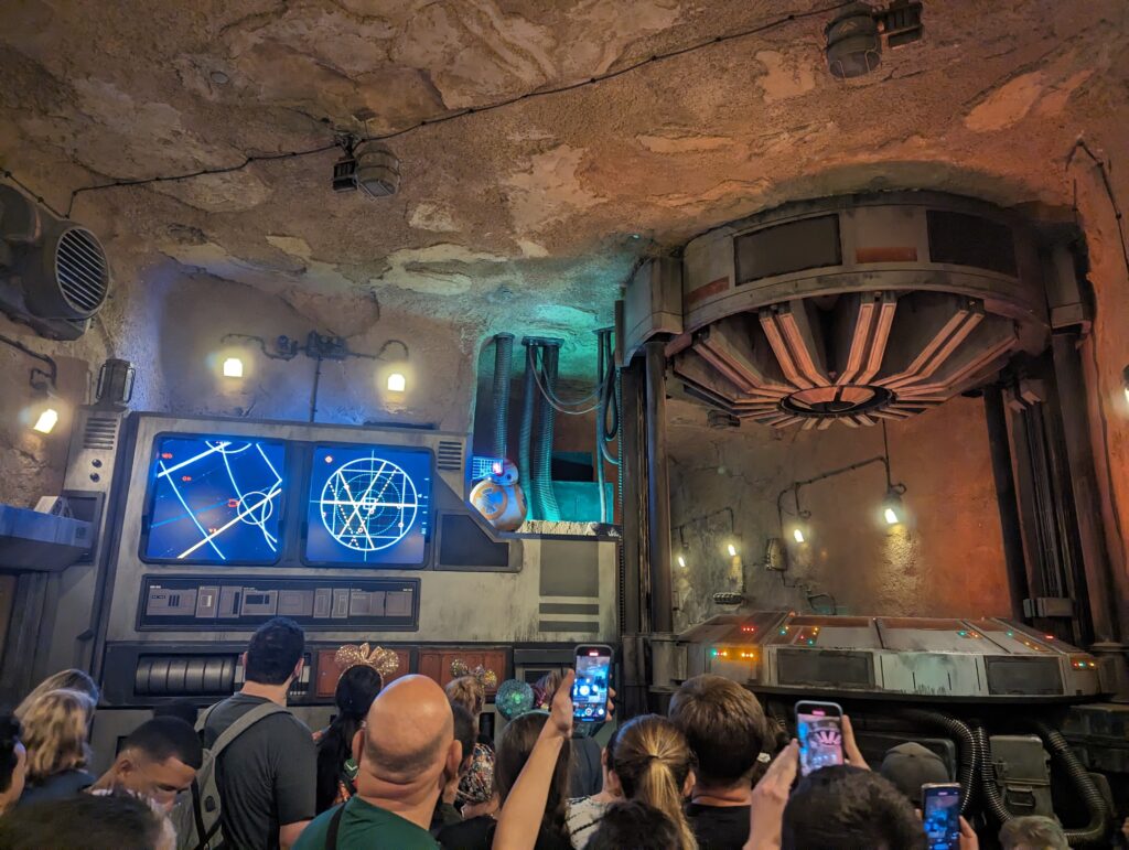 Disney World Rise of the Resistance Star Wars Ride Queue at Hollywood Studios