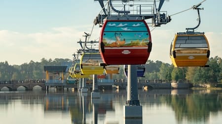 Disney World Skyliner, one of the transportation options to Epcot