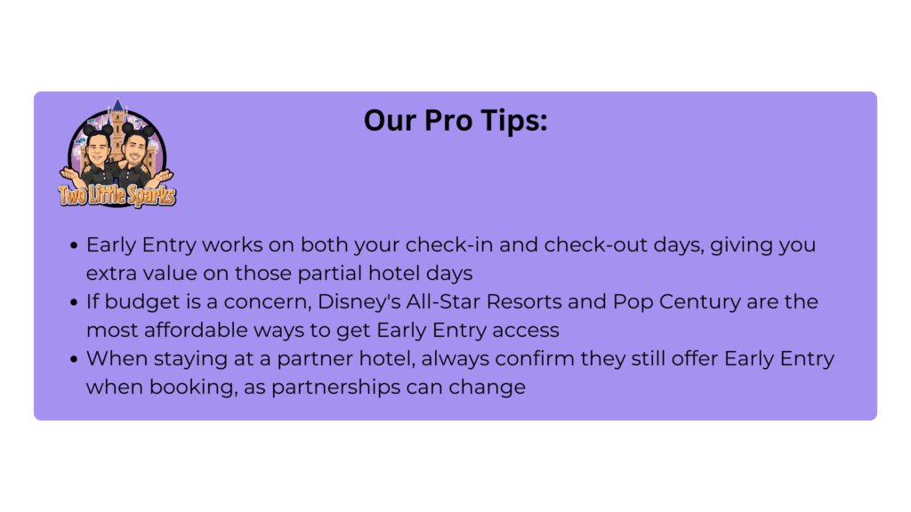 Our pro tips for early theme park entry