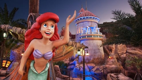 Under the Sea - Journey of the Little Mermaid ride at Magic Kingdom, a ride open for early park entry